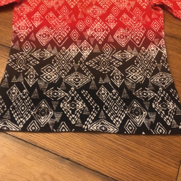 Ruby Rd. Favorites pullover beaded Aztec size small blouse 3/4 length sleeve - Picture 5 of 12